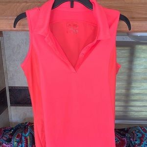 adidas coral pink golf tank